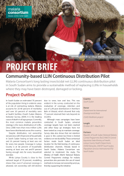 LLIN continuous distribution