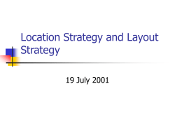 Location Strategy and Layout Strategy