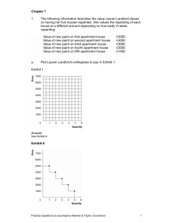 Chapter 7 1. The following information describes the value Lauren