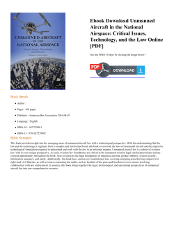 Ebook Unmanned Aircraft in the National