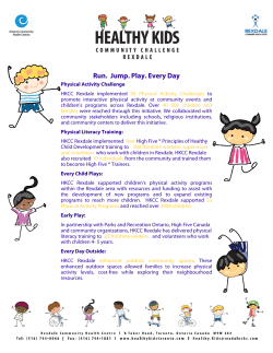 Run. Jump. Play. Every Day - Healthy Kids Community Challenge