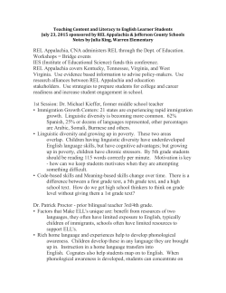 Notes from the 7-23-15 Workshop