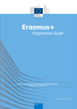 2017 Erasmus+ Programme Guide