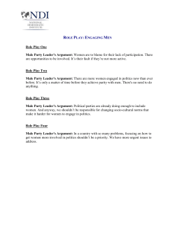 Handout: Engaging Men Role Play