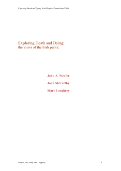 Chapter One - Irish Hospice Foundation