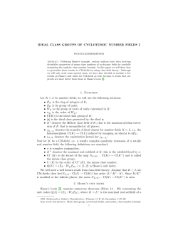 IDEAL CLASS GROUPS OF CYCLOTOMIC