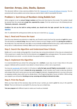 C# Advanced - Exercises
