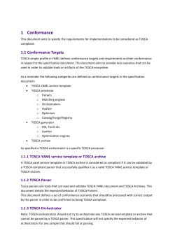 TOSCA Orchestrator