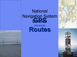 GPS Routes Training Presentation