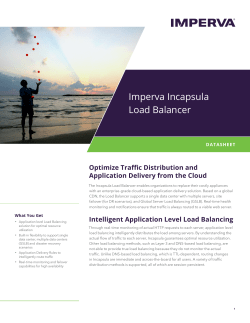 Imperva Incapsula Load Balancer