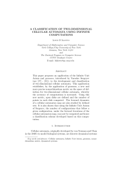 a classification of two-dimensional cellular automata using
