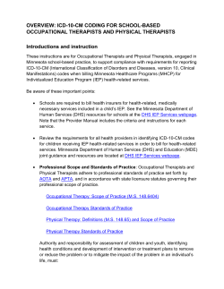 Overview: ICD-10-CM Coding for School