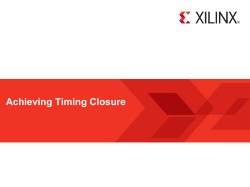 Achieving Timing Closure