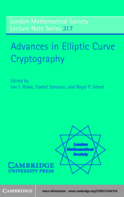 Advances in Elliptic Curve CryptographyLondon Mathematical