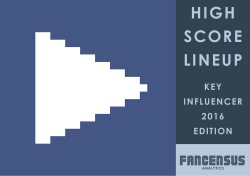 high score lineupkey influencer 2016 edition top