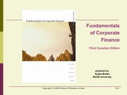 Tracing Changes in Cash and Working Capital