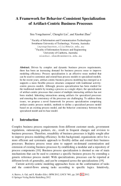 A Framework for Behavior-Consistent Specialization of Artifact