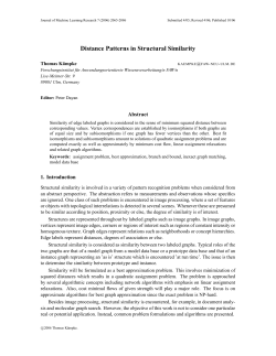 Distance Patterns in Structural Similarity