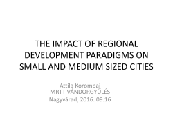 CONCEPTS AND THEORIES OF REGIONAL DEVELOPMENT 2.