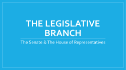 The Legislative Branch