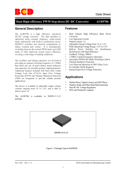 Data Sheet Dual High-efficiency PWM Step-down DC