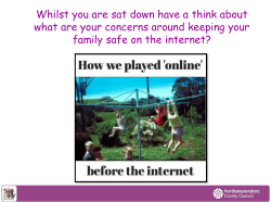 Parent Session - Academic year 2015-2106