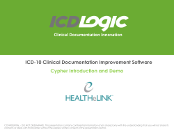 ICDLogic Investor Presentation