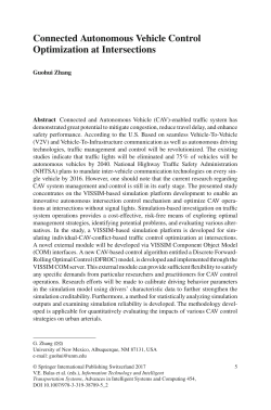 Connected Autonomous Vehicle Control Optimization at