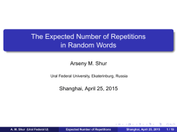 The Expected Number of Repetitions in Random Words