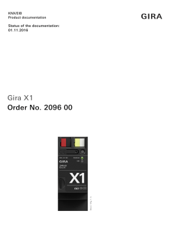 Gira X1 Order No. 2096 00