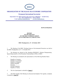 2015/10/15-16 Working Group - Istanbul