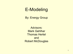 E Modeling