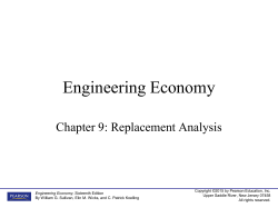 Introduction to Engineering Economy