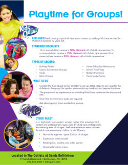 Playtime for Groups! - Sands Casino