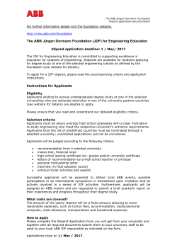 Appendix 3: Developing Country Stipend Announcement, XI