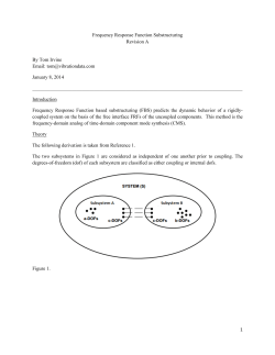 Frequency Response Function Substructuring