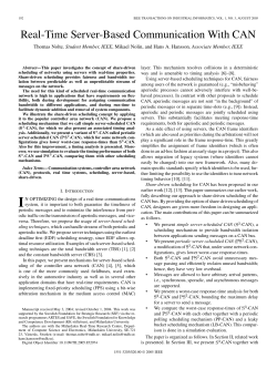Real-Time Server-Based Communication With CAN