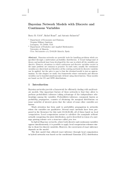 Bayesian Network Models with Discrete and Continuous Variables
