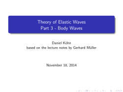 Theory of Elastic Waves Part 3
