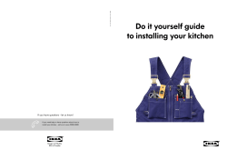 Do it yourself guide to installing your kitchen