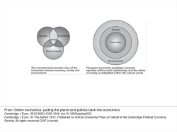 putting the planet and politics back into economics