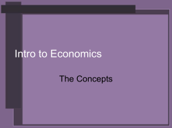 Intro to Economics