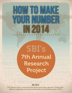 Sales Benchmark Index - LinkedIn Business Solutions