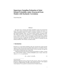 Importance Sampling Estimation of Joint Default Probability under