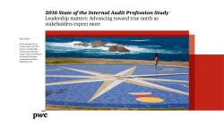 2016 State of the Internal Audit Profession Study Leadership