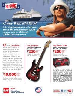 $10,000 $200 $200 Cruise With Kid Rock!