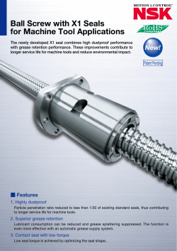 Ball Screw with X1 Seal