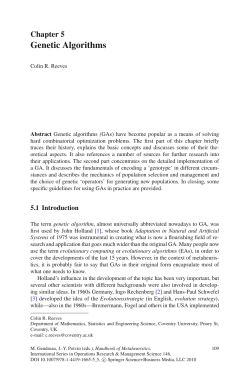 Genetic Algorithms