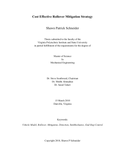 Cost Effective Rollover Mitigation Strategy