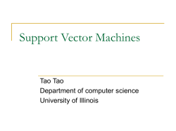 Support Vector Machine